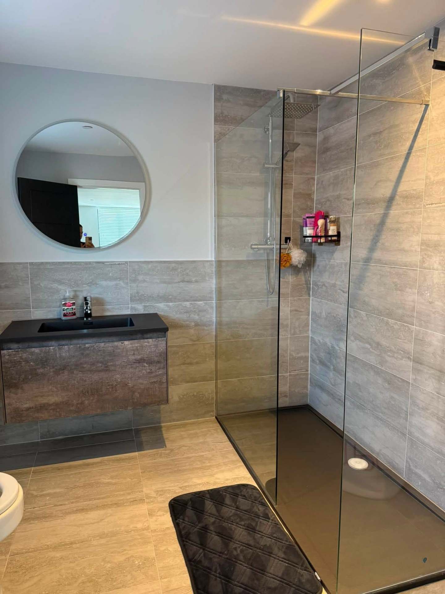 Spotless bathroom shower